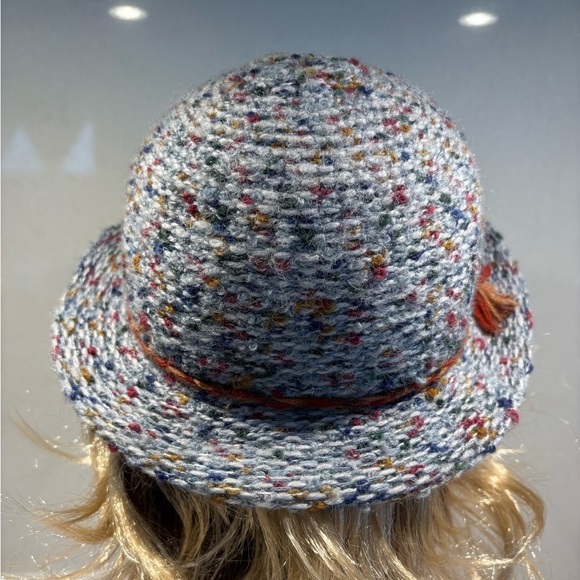 Vintage Eaton Wool Blend Tweed Cloche Hat Made In Italy - Picture 4 of 10